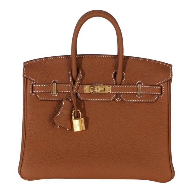 Gold Togo Birkin 25 GHW For Sale