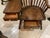 Antique Large Wallace Nutting Windsor Style Writing Arm Chair With Drawers 42”t Brown Wood. For Sale - Image 4 of 7