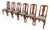 Henkel Harris Queen Anne Solid Cherry Wood Dining Chairs, Set of Six For Sale