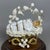 Vintage Mary Child in Bell Wax Golden Cradle with Wooden Base, 1950s For Sale - Image 6 of 12