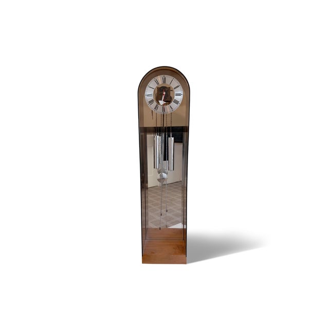 Rare George Nelson Lucite Grandfather Clock made by Howard Miller Company. A masterpiece of Mid-Century Modern design....