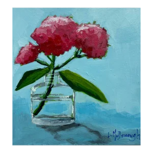 “Shadow Dancer” Floral Still Life Painting Linda McDonough