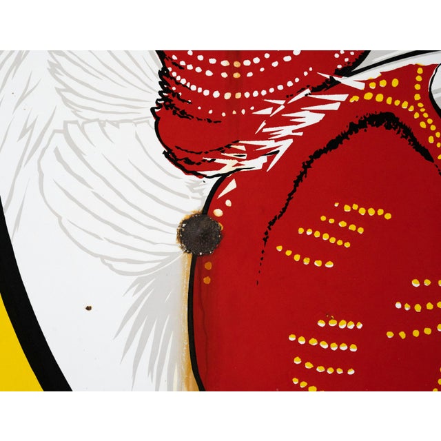 Ceramic Porcelain Enamel DeKalb Poultry Research Farm Sign For Sale - Image 7 of 8