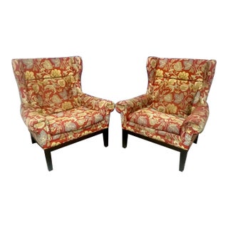Cisco Brothers Wingback Chairs - a Pair For Sale