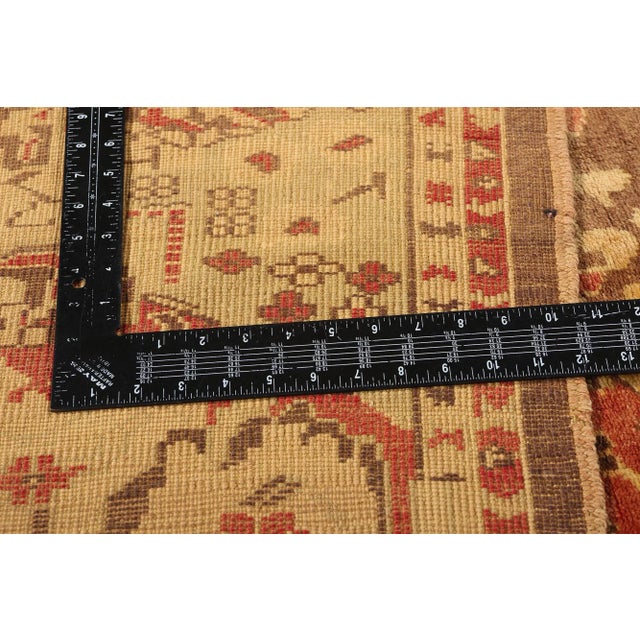 Textile Vintage Turkish Oushak Rug - 07'00 X 10'01 For Sale - Image 7 of 10