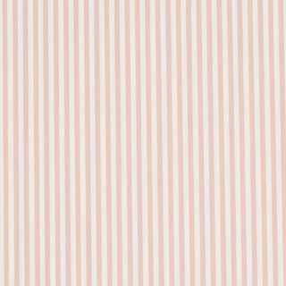 Schumacher Emma Stripe Narrow Wallpaper In Blush For Sale