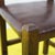 2000 - 2009 Wooden Chair with Brown Seat and Reinforced Crossbars For Sale - Image 5 of 9
