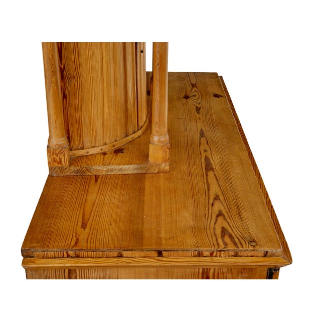 Late 19th Century Swedish Pine Kitchen Clock Cupboard, 1880s For Sale - Image 5 of 11