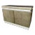 Faux Marble and Brushed Stainless Small Credenza Server Cabinet Post Modern 1980’s Karl Springer Style For Sale