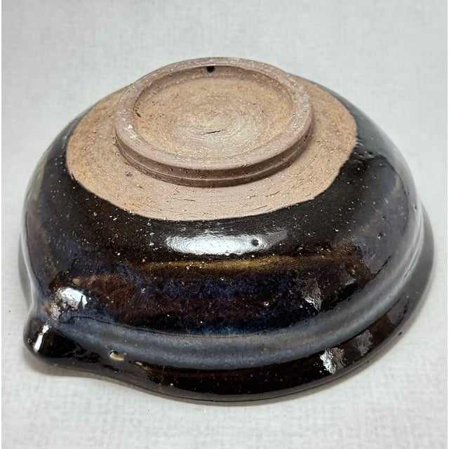 Ao-Hagi Blue Serving Bowl by Seigan Yamane For Sale - Image 4 of 5