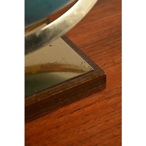 Blue Columbus Duo Globe in Brass For Sale - Image 8 of 14