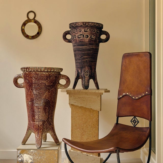 Crafted by Accolay, this French vessel from the 1960s is an embodiment of artistic expression and craftsmanship. Standing...