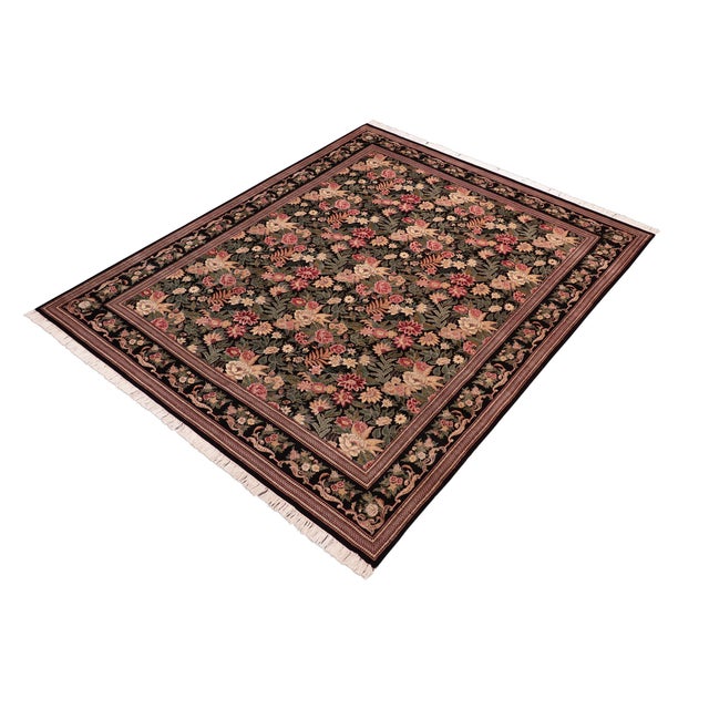 Designed with mesmerizing intricacy and gorgeous color palette, this hand-knotted masterpiece demonstrates the beauty and...