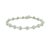 A sleek tennis bracelet featuring 4.27 carats of round, white diamonds. The diamonds are set in 18k white gold, creating a...