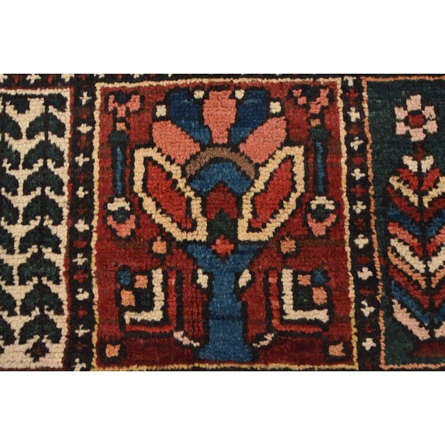 Bakhtiari Rug 7’2” X 10’1” Multicolor Wool Semi-Antique Hand-Knotted Carpet For Sale - Image 11 of 15