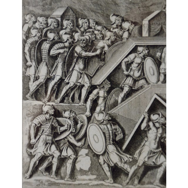 "Attack With a Battering Ram": An 18th Century Engraving by Montfaucon, 1719 For Sale - Image 4 of 9