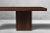 Westland Studio Hand Crafted Walnut Dining Table With Carved Textured Abstract Base For Sale - Image 4 of 7