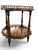 Vintage French Style Two-Tier Parquetry Side Table With Brass Gallery For Sale - Image 4 of 13
