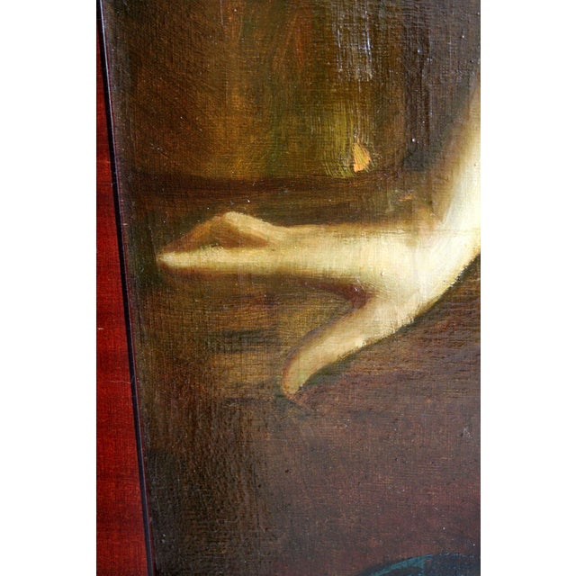 Beige Eugen Ansen-Hofmann, Oriental Motif, Oil on Canvas For Sale - Image 8 of 14