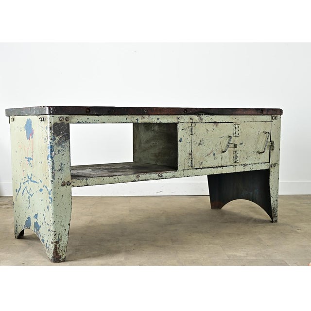 French 20th Century Industrial Work Bench For Sale In Baton Rouge - Image 6 of 11