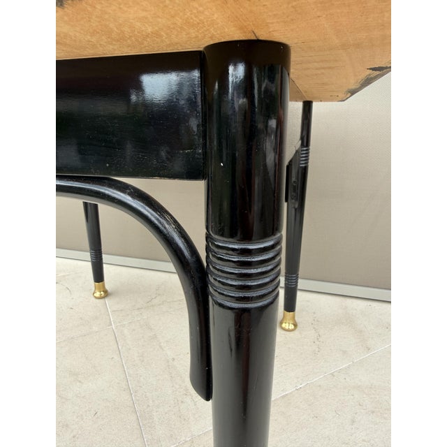 Black Antique Vienna Secession Bentwood Side Table attributed to J. & J. Kohn and Thonet Circle, Austria, 1890s For Sale - Image 8 of 18