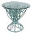 Statuesque Turquoise Faux Coral Wrought Iron Side Table For Sale