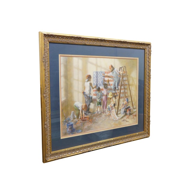 Vintage signed lithograph print titled The Dream Keepers by artist Kathryn Andrews Fincher. 185 of 1500, signed lower...