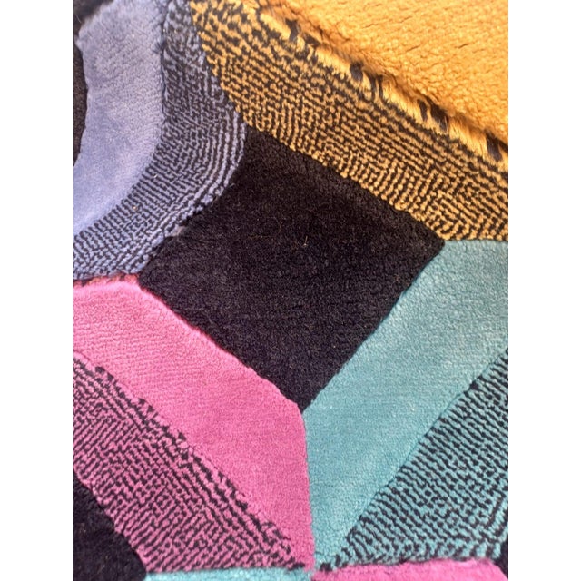 1980s Optic Rug by Ottavio Missoni for T&J Vestor, Italy, 1980s For Sale - Image 5 of 10