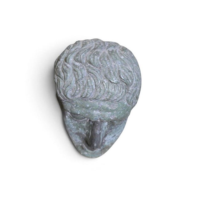 Antique Classical Italian Carved Marble Head, 1950 For Sale - Image 4 of 11