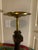 Wood Mid 20th Century Hollywood Regency Brass and Turned Wood Smoking Stand Ashtray For Sale - Image 7 of 11