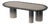 Zeus Gradient Oval Dining Table with Lacquer Finish by Ultramobili For Sale