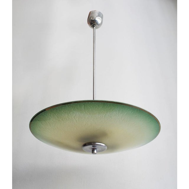 Metal Mid-Century Modern Ceiling Lamp by Napako, Czech, 1960s For Sale - Image 7 of 10