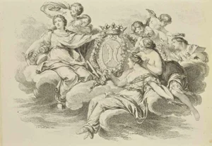 Jean François Poletnich, Gathering, Etching, 18th Century