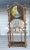 Olde English Tortoise Shell Bamboo Hall Tree, mid-late 19th century. Beveled crescent form mirror set in a tightly woven...