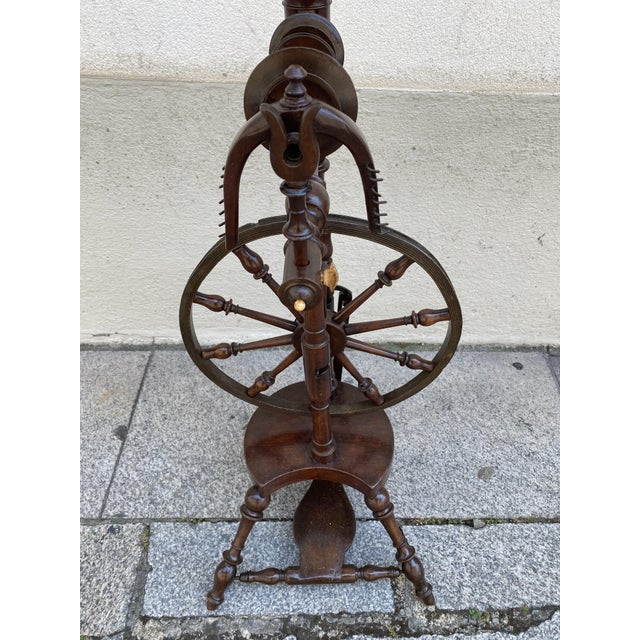 Spinning Wheel in Chestnut For Sale - Image 11 of 18
