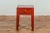 Early 20th Century Late Qing Dynasty Red Lacquer Side Table with Single Drawer and Horse Hoof Feet For Sale - Image 5 of 12