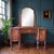 American 19th Century Empire Revival/Sheraton Style Vanity With Mirror For Sale - Image 3 of 14