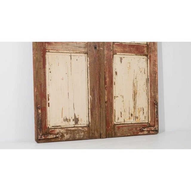 Wood 19th Century French Wooden Shutters - A Pair For Sale - Image 7 of 11