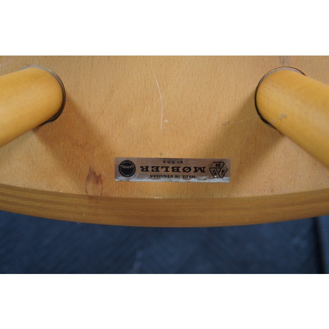 1970s Jorgen Baekmark / FDB Mobler Danish Modern Beech Rocking Chair Modernist Rocker For Sale - Image 10 of 12
