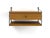 Original String shelving system consisting of two black ladders (28 cm deep, 26 cm high), a shelf, and a drawer unit....
