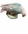 Vintage Chinese Export Porcelain Parrot Figurine Hand-Painted Pink, Blue & Gold Birds Chinoiserie For Sale - Image 4 of 5