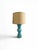 Mid-Century Modern Currey & Company Upbeat Teal Table Lamp For Sale - Image 3 of 5
