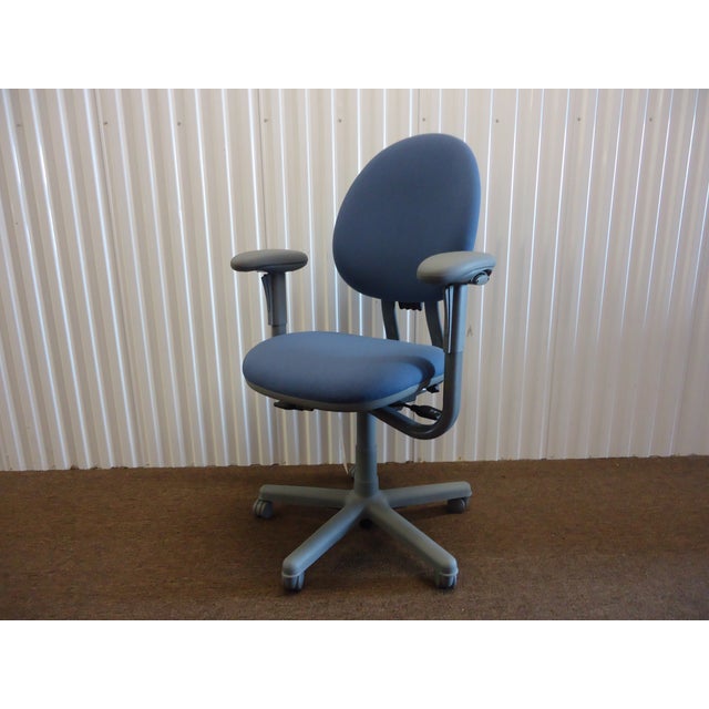 Modern Steelcase Criterion Blue Ergonomic Office Desk Chair Chairish