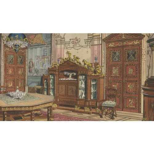 Henry-René dAllemagne, Renaissance Splendour: The Grand Dining Room, 1900s, Print For Sale - Image 5 of 11