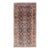 Antique Persian Tabriz Gallery Rug With Large Scale Florals in Medium Blue Field For Sale