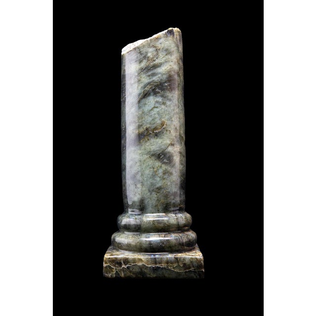Labradorite column: Measures: 5.5" x 5.75" x 14.5".