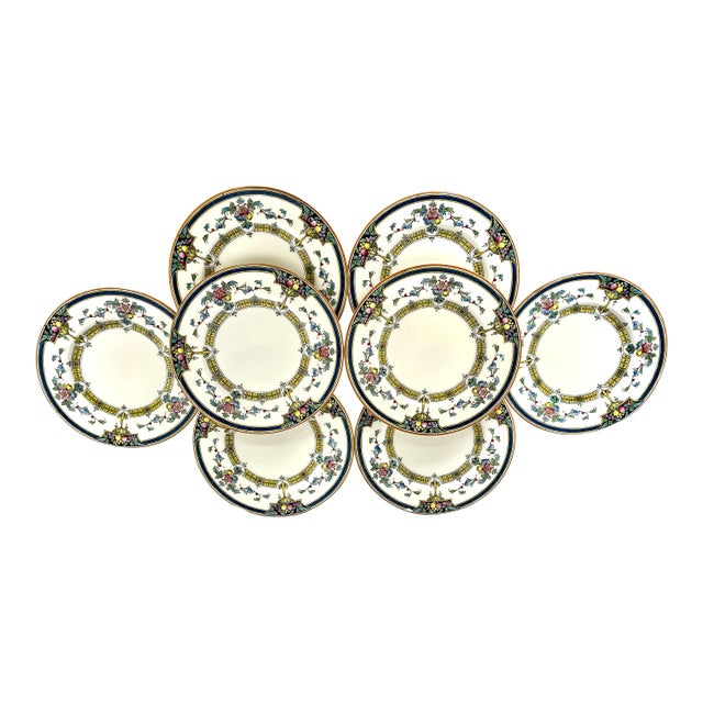 1920s Royal Worcester Orlando Dessert/Bread Plates - Set of 8 For Sale