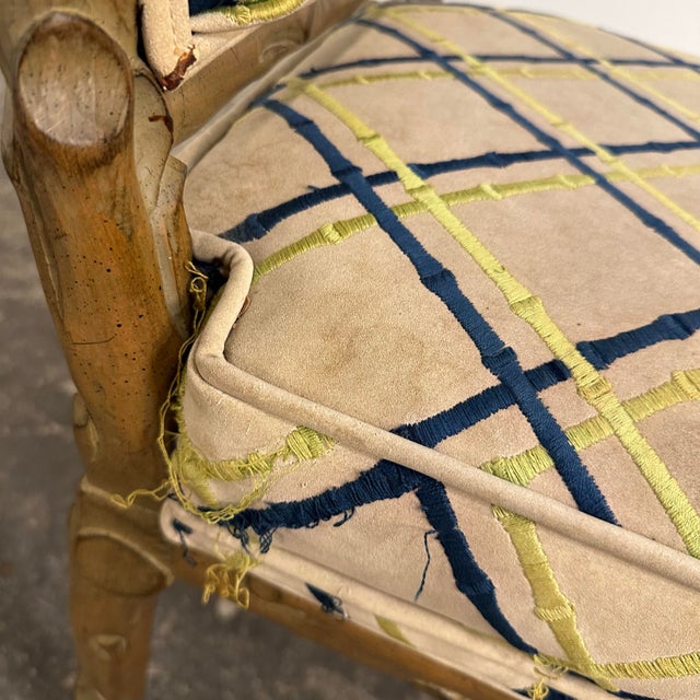 Set of 4 Faux Bois Dining Chairs For Sale - Image 11 of 12