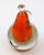 Orange Murano Sommerso Pear by Alfredo Barbini Art Glass Decor 1950s For Sale - Image 8 of 12