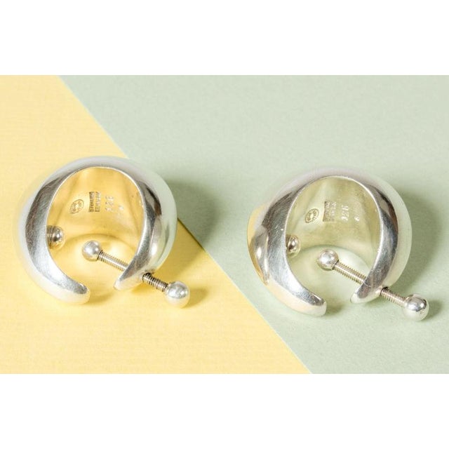 Silver Vintage #126 Earrings by Nanna Ditzel, Set of 2 For Sale - Image 8 of 9